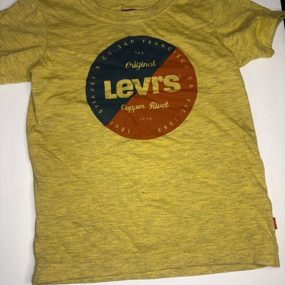 Levi's Kids Yellow Logo Tee 6 med